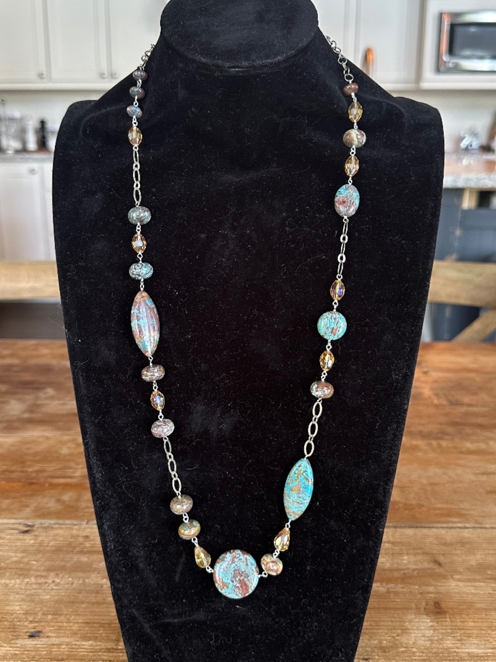 ✨ Boho-Chic Imperial Jasper Statement Necklace